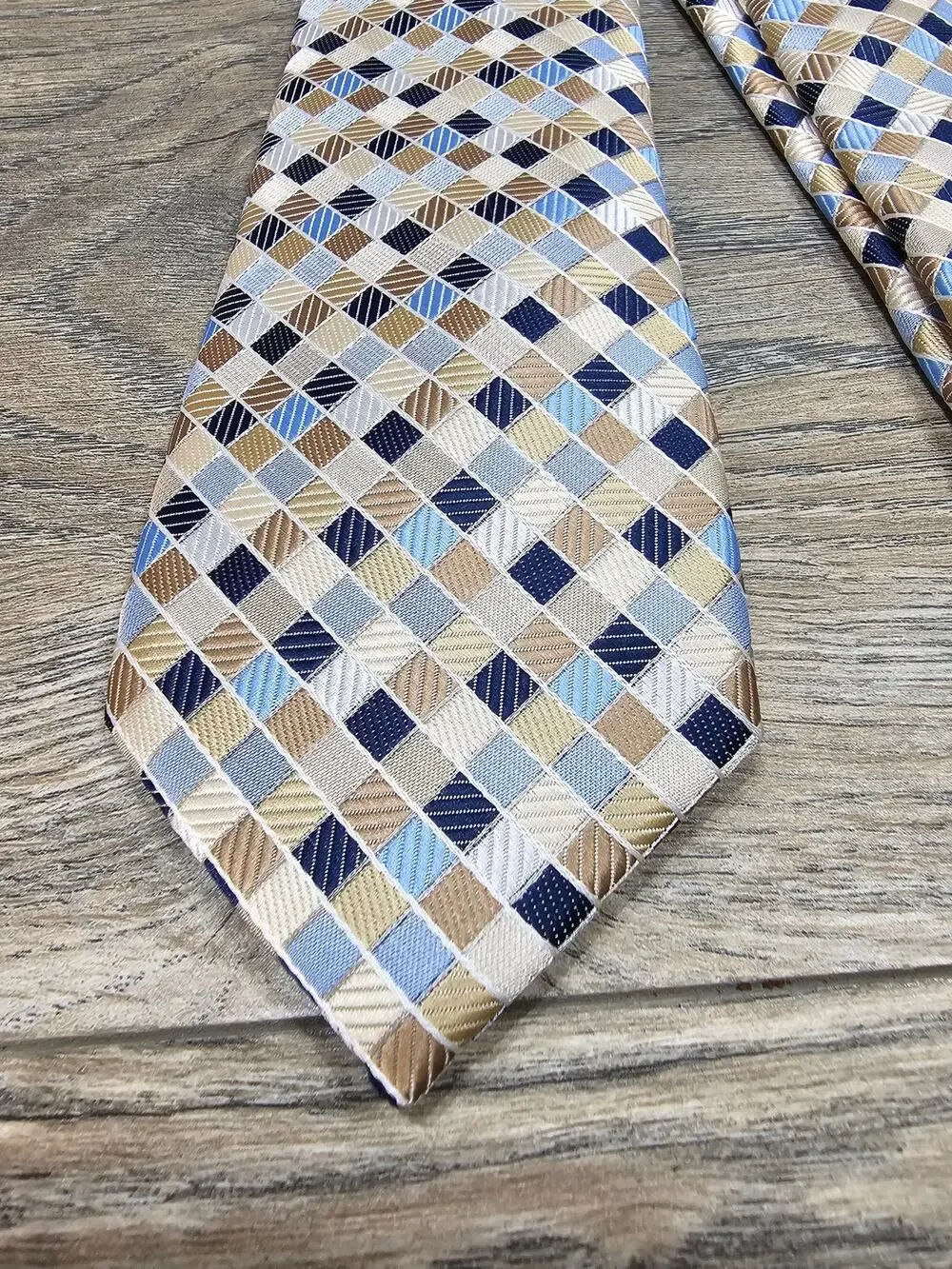 Perry Ellis Portfolio Men's 100% Polyester Tie Geometric Pattern